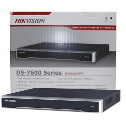 NVR 16ch 8Mpx, +16 POE. Hikvision, 4in Alarma. 2DD 12Tb