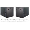 Gabinete Pared 12 rmu Fijo, llaves, SIN Extractor, Desarmado, 3 Ptas, Prf45c