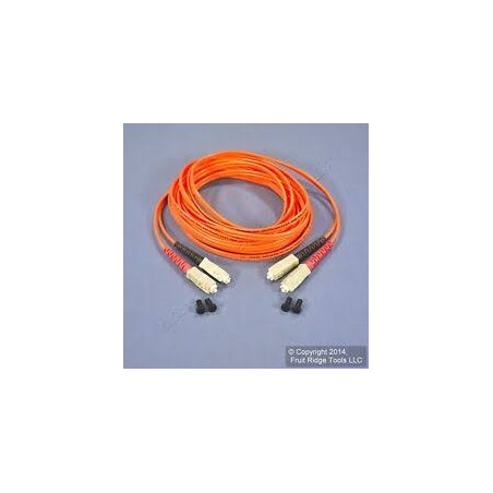 Patch Cord FO MM 3m SC-SC Naranja Leviton, Multimodo