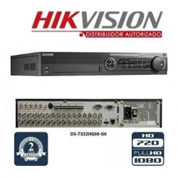 DVR 32 Cam, 1080p Hikvision +8 IP TriHib 1000Mbp, _4dd 6Tb, +Ahd, Alarm:16in/4out