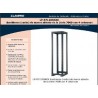 RACK 4 Postes, 42u, Prof: 60Cm, Lanpro, Importado, grapa tuerca, desarmado, hierro