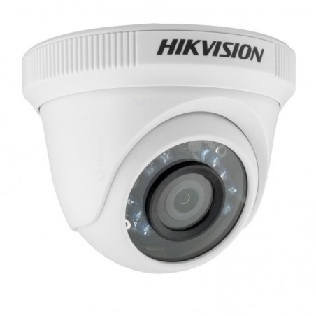 Camara Domo 2Mpx, 2.8mm Hikv 1080px 4en1 plastico, 1/3"_71grd, Blanco, 24Led,