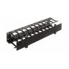 Organizador Horizontal 1 u Frente, Panduit Med: Alt:1.7" x 19" x Prf:3.7"