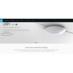 AP Ubiquiti 2.4/5Ghz Dual Band Poe LITE Indoor, Gigabit 802.11ac/ax 300/1.2Gbps PoE 802.3af, Req 1x POE 48v. Gtia: 10d