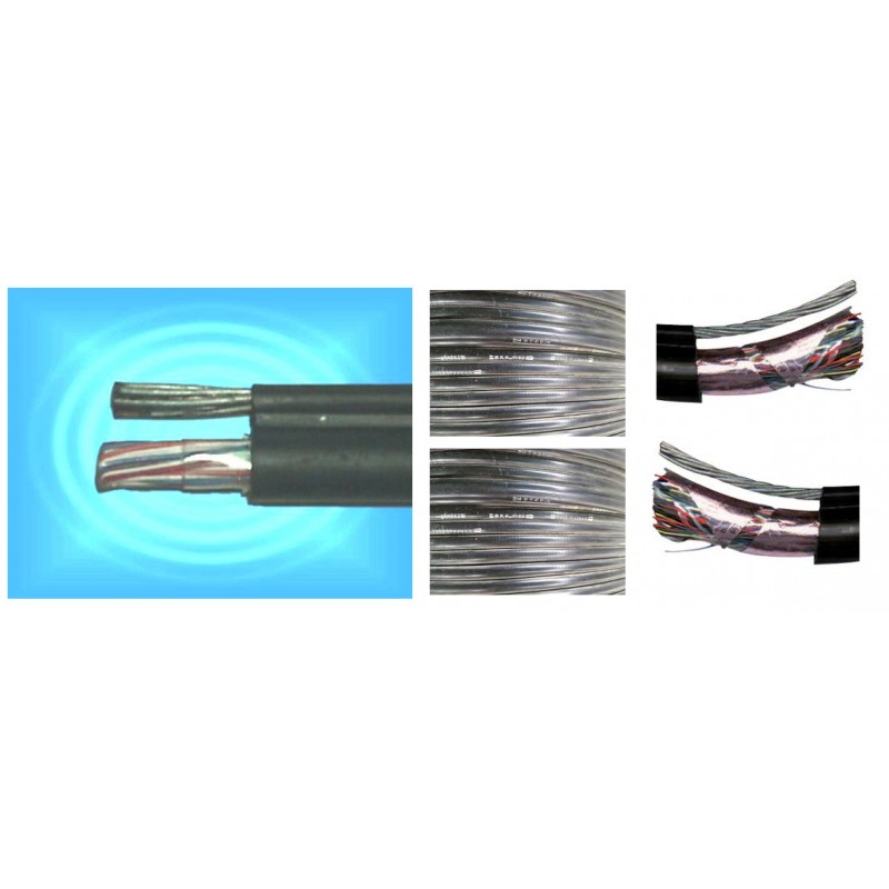 Cable Telefonia 20 pares, con Guaya Cat3 Plta Ext Gel, negro. Elecon. www.sencamer.gob.ve