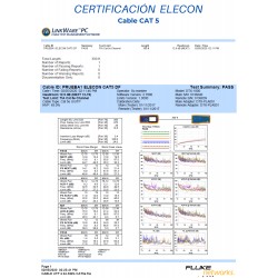 Cable Cat 5e 100% Cobre Elecon AZU p/MTS awg24, SIN identif mts/fts, fab nac