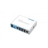 Router Wi-Fi Dual Band hAP ac Lite MikroTik RB952Ui, USB para Módem 3G/4G, 5 Puertos 10/100, Salida PoE en Puerto Nro 5.