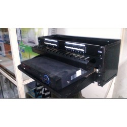 Rack Pared 4 Pos Prf: 30c 8 torn Grap Tu Con 4 tornillos grapa tuerca fijar 1u