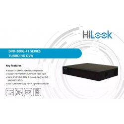 DVR 16 Cam 1080px lite PentaHibrid Hilook dd_6Tb, 480fps, Hdmi/Vga, Turbo, BLANCO