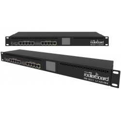 Router Board Mikrotik, Rack 1U, 1Poe/Spf Lcd tactil, Usb 3.0 3g/4g, 10 x1000Mbps