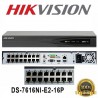 NVR 16 Cam IP, +16POE, 2DD, Hikvision 4Tb, h264 720/1080p,