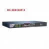 Switch Hikvision 16 Pts 10/100Mb PoE 230w IEEE 802.3af, 30w por Puerto, 2 Pts Gb UP-Link, 2 Pts SFP Gb, Rack. Gtia: 30 D