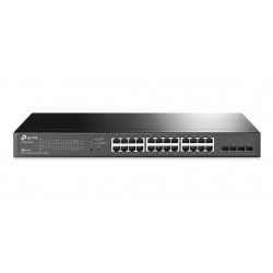 Switch 24 ptos POE 1000Mb +4Sfp, Tp-Link 802.3at/af, QoS, 4k Vlan, SNMP v1/v2c/v3