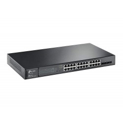 Switch 24 ptos POE 1000Mb +4Sfp, Tp-Link 802.3at/af, QoS, 4k Vlan, SNMP v1/v2c/v3