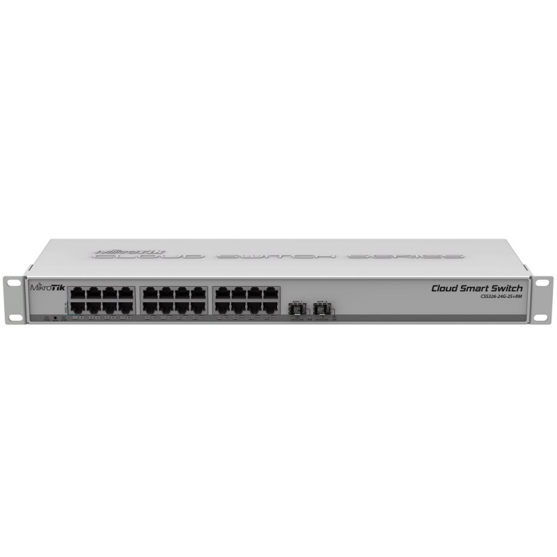 Switch 24 Ptos +2Sfp 1000 Admin Mikrotik Cloud Sw Series, Layer 2, Rack 1U OS v6, Level 5 license.  Gtia: 90 dias