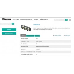 Modulo 6 Hilos SC, FO Panduit, p/ FMT1 Multimodo 62,5/125µm Optocom® OM1