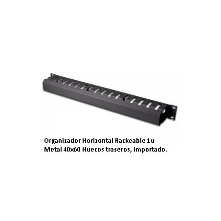 Organizador Horizontal 1u Metal 40x60, Imp