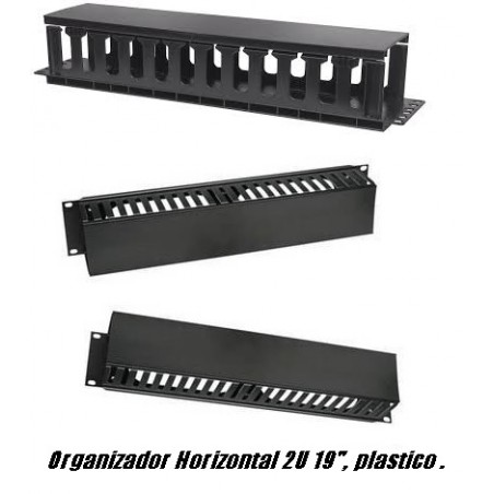 Organizador Horizontal Plast 2U frente