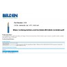 Bobina Cat 6E Belden 2424, Azul, 305mt 350MHz, Riser-CMR, 23 awg. LSZH