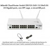 Switch Router 24 Ptos 1Sfp Administrable Mikrotik 1Usb, WAP 2.4Ghz, Layer 3, Rack 1U