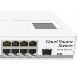 Switch Router 24 Ptos 1Sfp Administrable Mikrotik 1Usb, WAP 2.4Ghz, Layer 3, Rack 1U