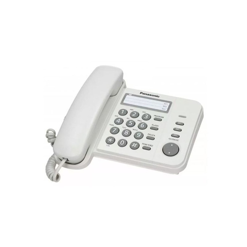 Telefono Panasonic 3Mem blanco Gtia:30d