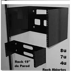 Rack de Piso 2.1m, 42u 7ft, en Aluminio, Perfil Roscado, tornillos clasico, Fab. Nac, pintado en Negro.