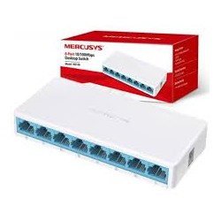 Switch 8 Ptos 10/100 Mbp Escrit Mercusys. Gtia: 30 Dias Tienda