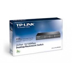 Switch 24 Ptos 10/100 Mbps Rackeable, Tp-Link.