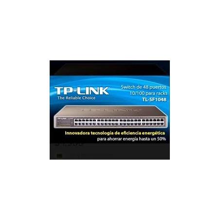 Switch 48 Ptos 10/100 Mbps Tp-Link Rackeable.