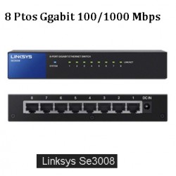 Switch 8 Ptos 100/1000 Mbps Linksys Gtia: 90 Dias Fact / 1 Año Importador