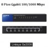 Switch 8 Ptos 100/1000 Mbps Linksys Gtia: 90 Dias Fact / 1 360d  Importador