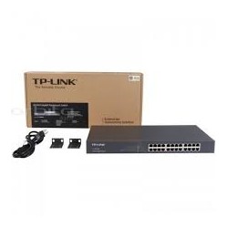 Switch 24 Ptos 100/1000 MbpS, Rack, Tp-Link.