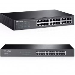 Switch 24 Ptos 100/1000 MbpS, Rack, Tp-Link.