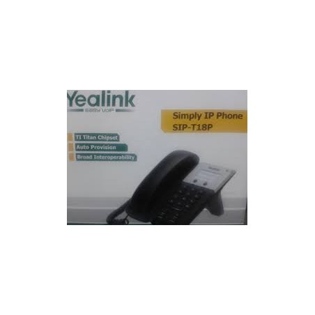 Telefono IP Yealink, POE, 3Way Conf 1Rj45, cs Ti Titan, 2KeyPrg, Reg Dc.