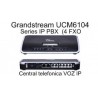 Central IP 4FXO 2FXS, Grandstream 2Lan Gigabit POE, Router, 500 Sip, 60 Users, Usb, Storag SD. Conf32u.