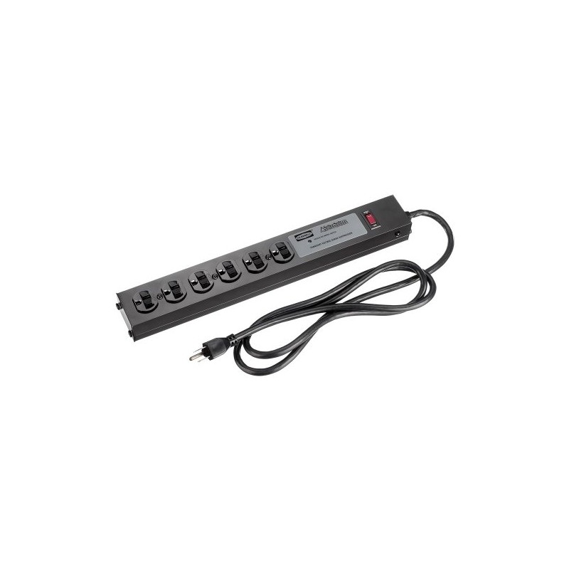 Regleta Elect 6 Ac 120V, 15A, Pdu Hubbel Protector SobreVoltaje, Supr picos