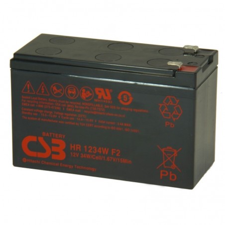 Bateria 12v, 34W, Recargables, marca CSB, para toda UPS