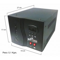 Regulador AVR 220v, 1500w, Bornera Fase/Fase/Tierra, 6.82 Amp, Display Led, Temp. Ajustable: 6seg/3min, Garantia:  90 dias