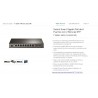 Switch 8 Ptos POE +2Sfp, 1000Mbp Tp-Link QoS L2/L3/L4 QoS e IG, IEEE 802.3af, 53W