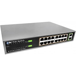 Switch 16 Ptos POE 300w, 1 SFP, Rack PoE IEEE802.3af/at, Ptos FE 10/100Mbps.  Gtia:90d