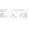 AP/Antena Ubiquiti LiteBeam airMAX 5GHz SISO1x1, 23dBm, 1 Puerto Red PoE 10/100Mbps 24v 0,2A, Bridge Gtía:120D