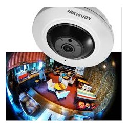 Camara IP Panoram 4 Mpx 1.16mm Hikvision 1/3", Vistas 186/106/360, POE Onvif h264, Metal, Sd128Gb, Wdr. Gtia: 180dias