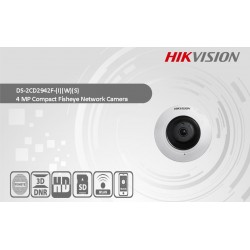 Camara IP Panoram 4 Mpx 1.16mm Hikvision 1/3", Vistas 186/106/360, POE Onvif h264, Metal, Sd128Gb, Wdr. Gtia: 180dias