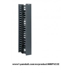 Organizador Vertical, Clone, 22u, Del/Tra Alt:1,05 Mts x Anc:4" Prf:5" Nota: es media altura, (Clone Panduit)