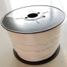 Rollo Coaxial RG-6u CATV Blanco 152m PVC, 18awg CCS, Perfect Flex (belden) 34awg TriShield 77 malla Aluminio, 500ft