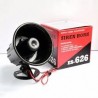 Sirena 15w, 110db, 6-12Vdc, 1.25A, doble tono, Nueva.