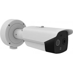 Camara IP Detector de Temperatura de 4 Mpx, 200 rostros por minuto, alta precisión en tiempo real. Alarma. uSD 256Gb,  Hikvision