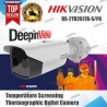 Camara IP Detector de Temperatura de 4 Mpx, 200 rostros por minuto, alta precisión en tiempo real. Alarma. uSD 256Gb,  Hikvision