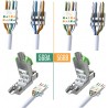 Conector Rj45 Blindado Cat 6A 10Gb Tooolfree, Armable, awg 22. Shielded, Lo correcto para APs enlaces WiFi PtP.